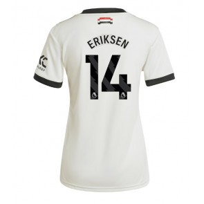 Manchester United Christian Eriksen #14 Dámské Alternativní Dres 2024-25 Krátký Rukáv